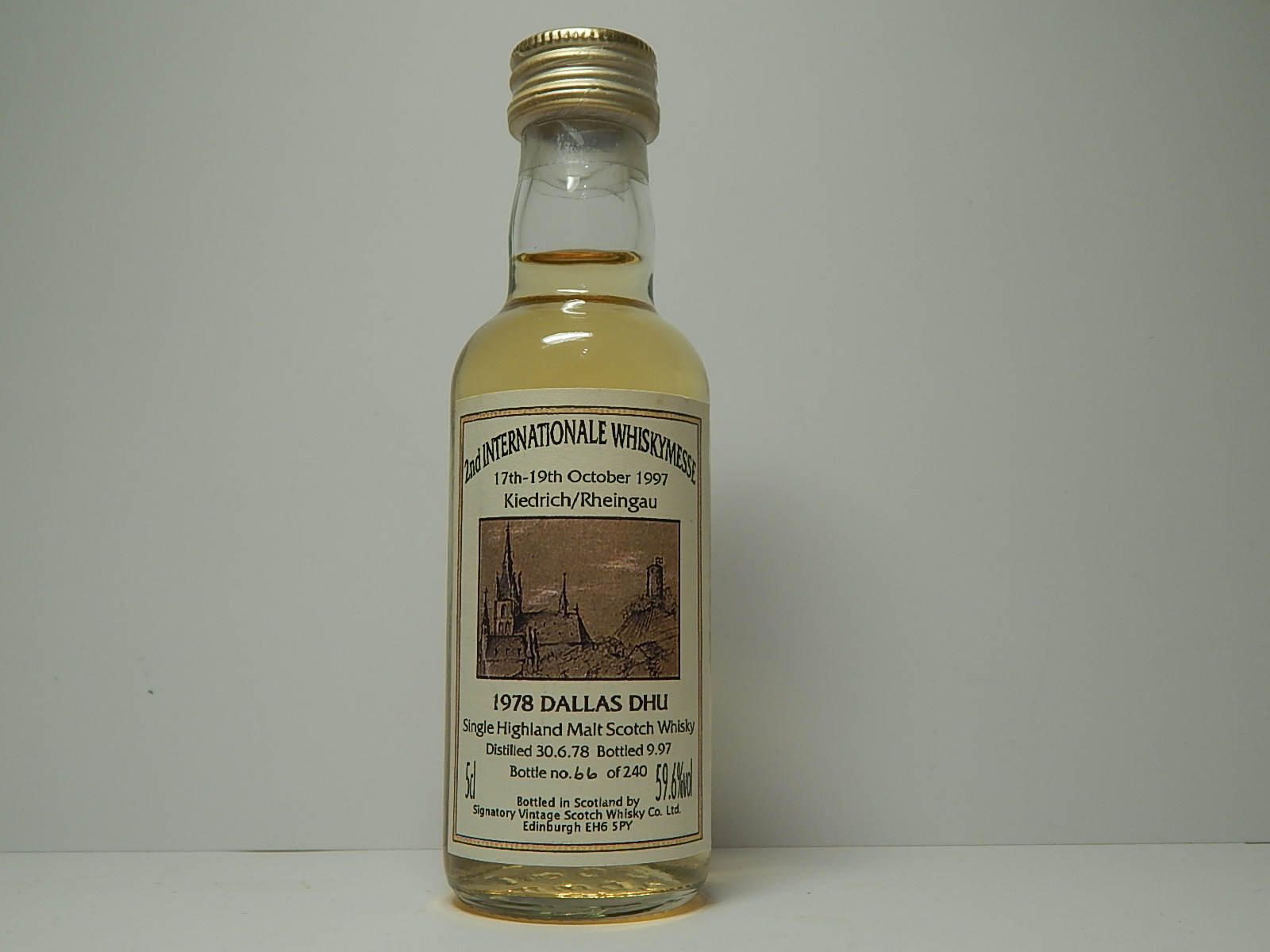 2nd Internationale Whiskymesse SHMSW 19yo 1978-1997 "Signatory" 5cl 59,6%vol